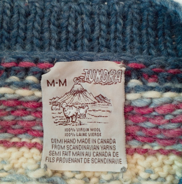 Vintage Tundra Button Down Fair Isle Cardigan Size Medium - Picture 3 of 8